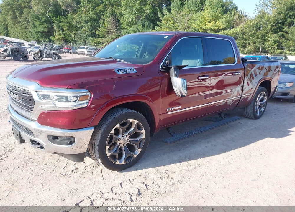 2019 RAM 1500 LIMITED 4X4 6'4 BOX VIN: 1C6SRFPT1KN647344