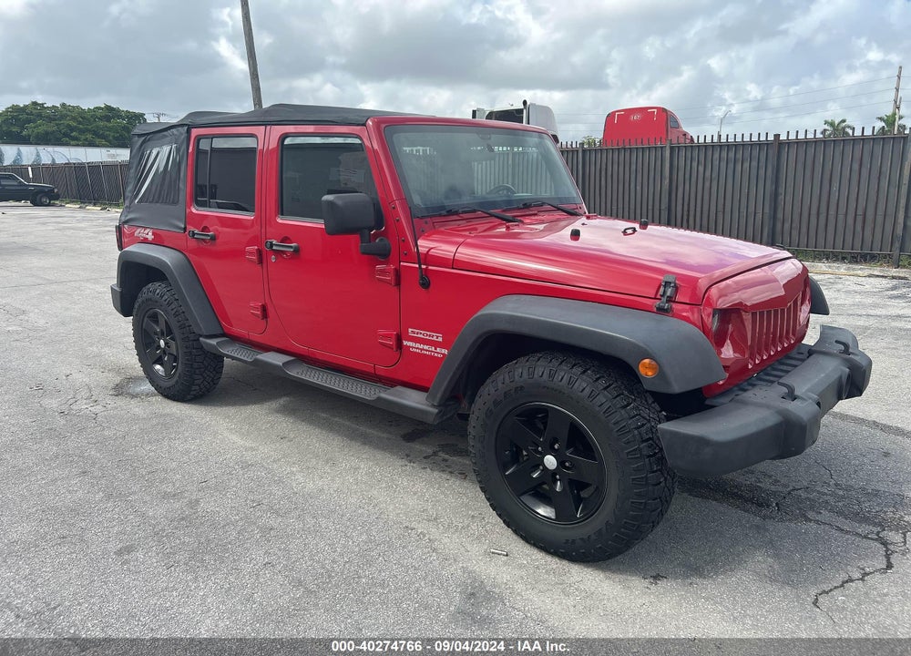 2012 JEEP WRANGLER UNLIMITED SPORT VIN: 1C4BJWDG3CL140840