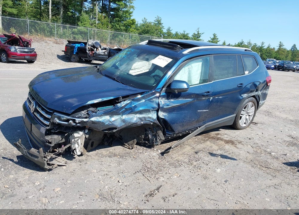 2019 VOLKSWAGEN ATLAS 3.6L V6 SEL VIN: 1V2MR2CAXKC514297