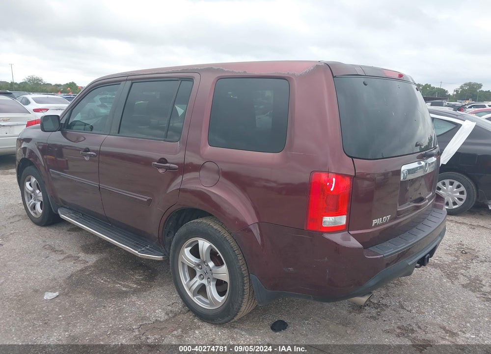 2013 HONDA PILOT EX-L VIN: 5FNYF3H59DB003439