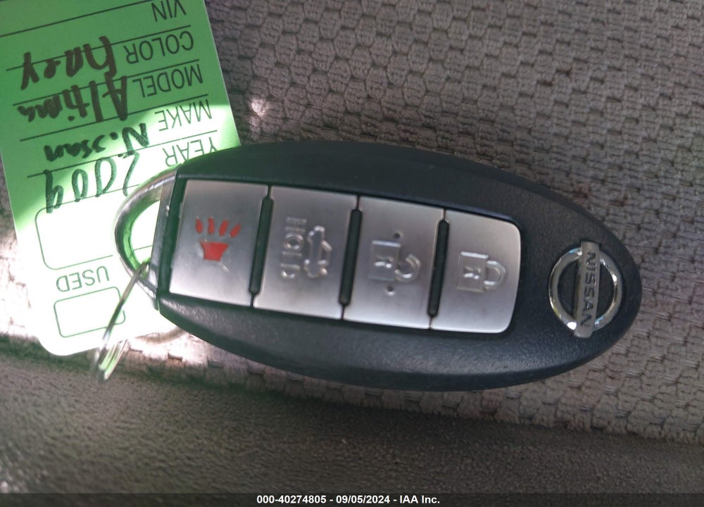 2009 NISSAN ALTIMA 2.5 S VIN: 1N4AL21E19N543574