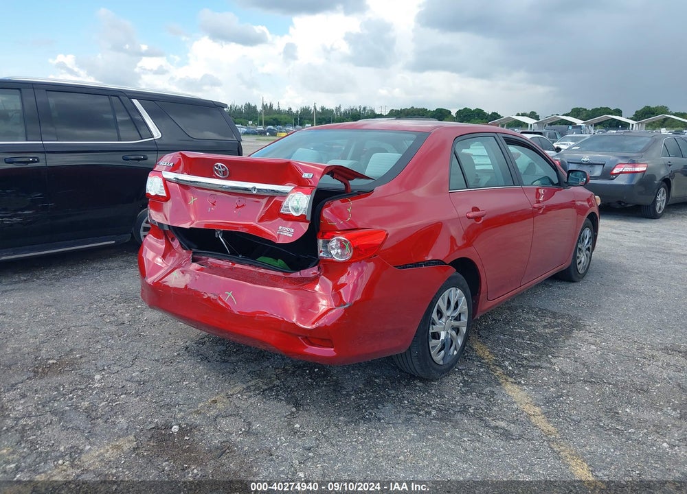 2013 TOYOTA COROLLA LE VIN: 2T1BU4EE3DC102039