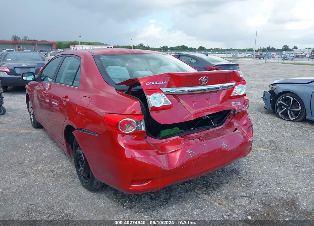2013 TOYOTA COROLLA LE VIN: 2T1BU4EE3DC102039