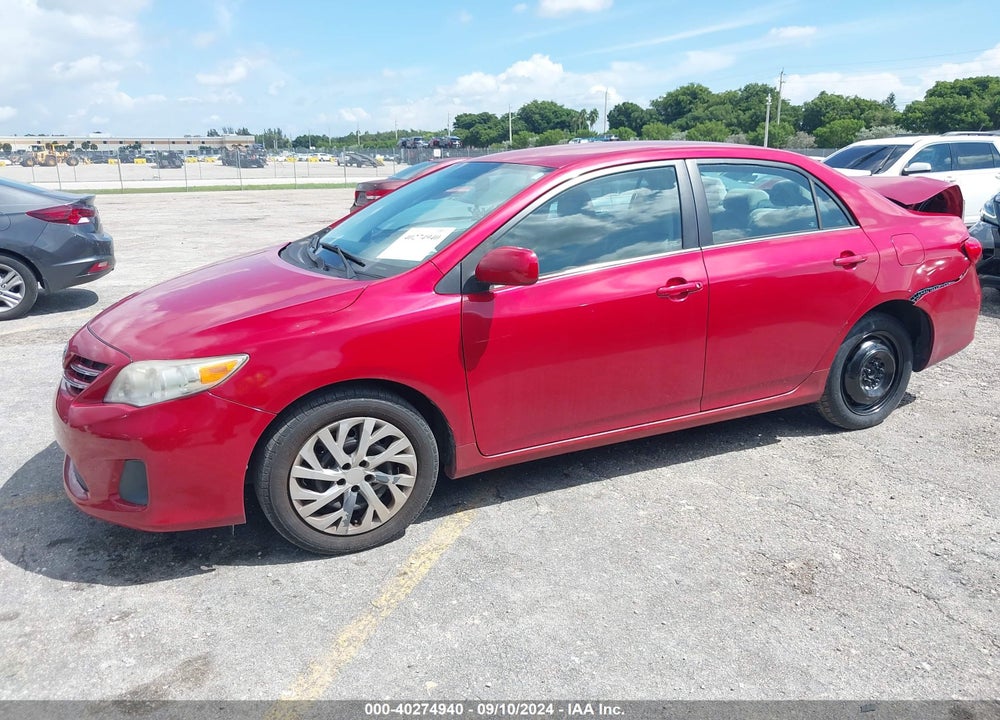 2013 TOYOTA COROLLA LE VIN: 2T1BU4EE3DC102039