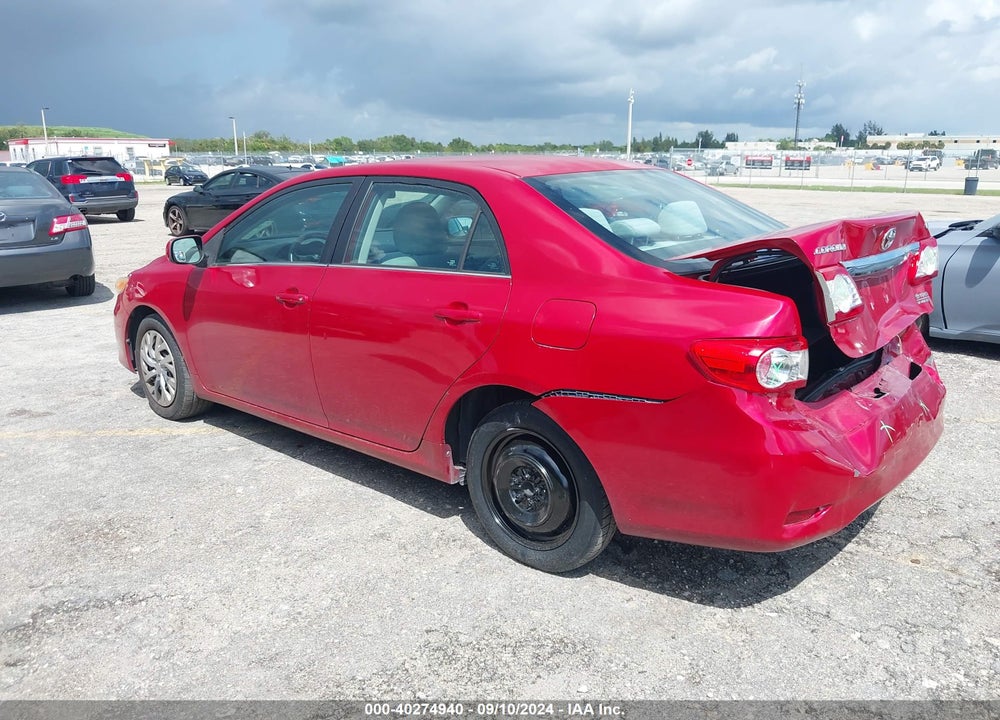 2013 TOYOTA COROLLA LE VIN: 2T1BU4EE3DC102039
