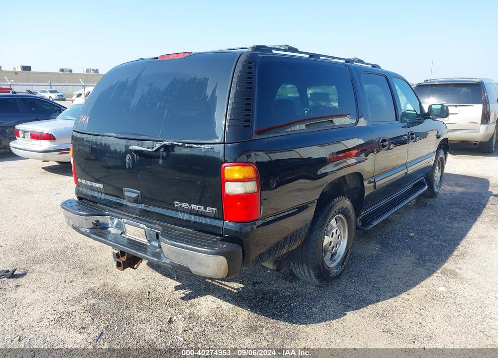 2002 CHEVROLET SUBURBAN 1500 LT VIN: 3GNFK16Z22G309572