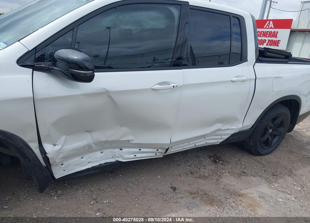 2022 HONDA RIDGELINE BLACK EDITION VIN: 5FPYK3F83NB000179