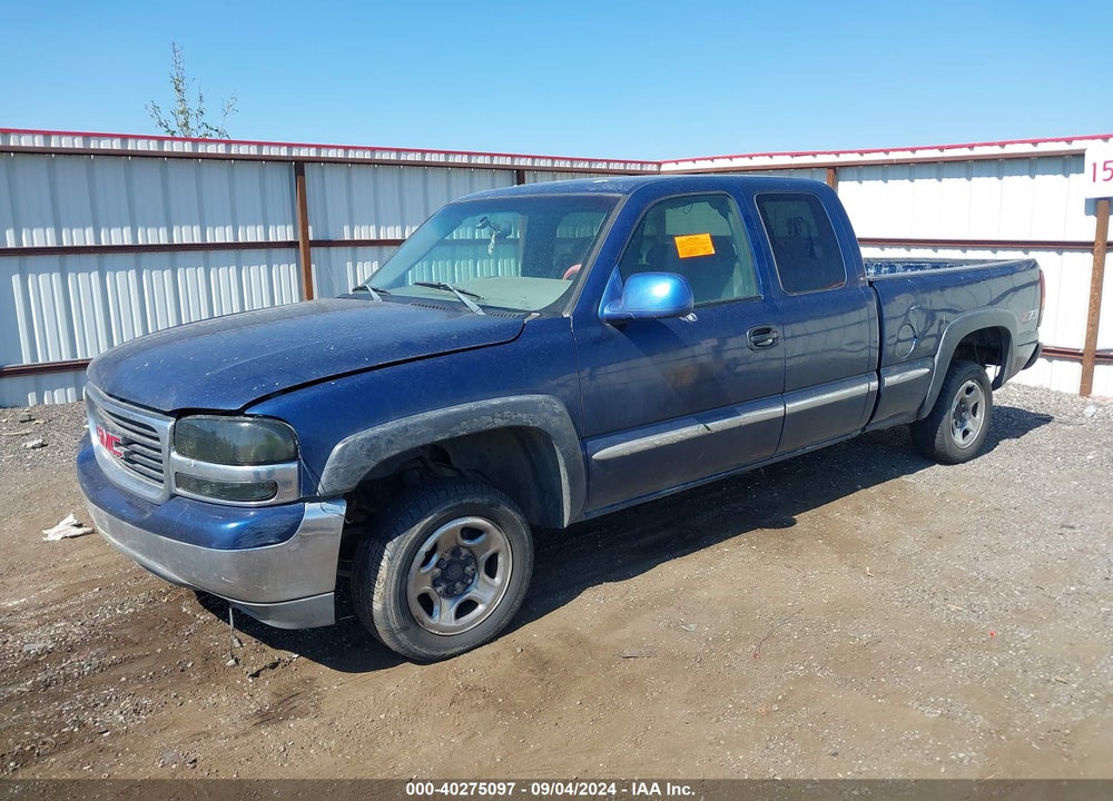2002 GMC SIERRA 1500 SL/SLE/STANDARD VIN: 2GTEK19T621378284