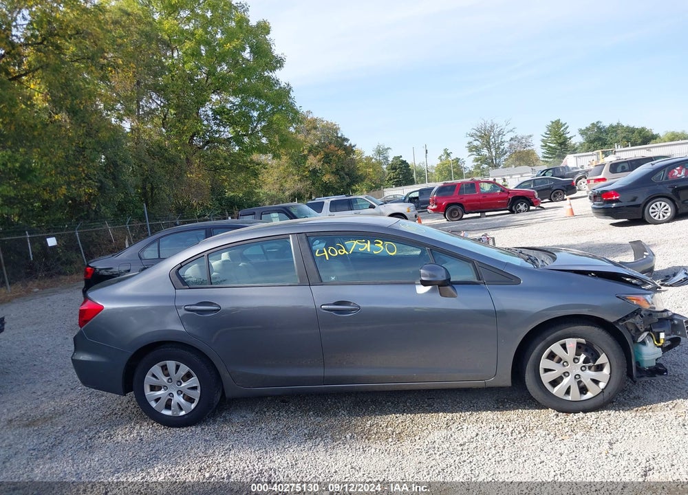 2012 HONDA CIVIC LX VIN: 19XFB2F54CE091644