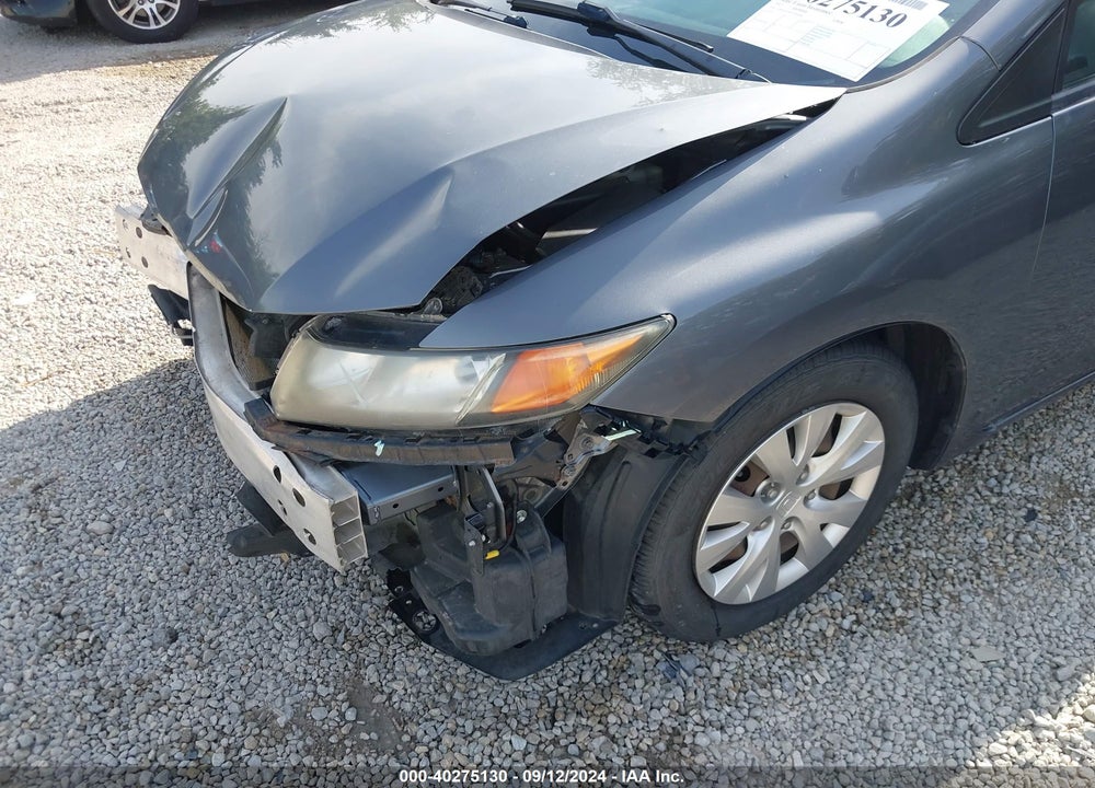 2012 HONDA CIVIC LX VIN: 19XFB2F54CE091644