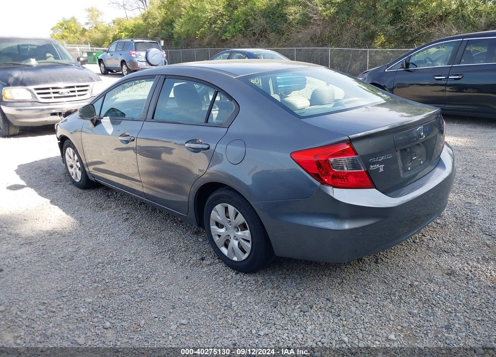 2012 HONDA CIVIC LX VIN: 19XFB2F54CE091644