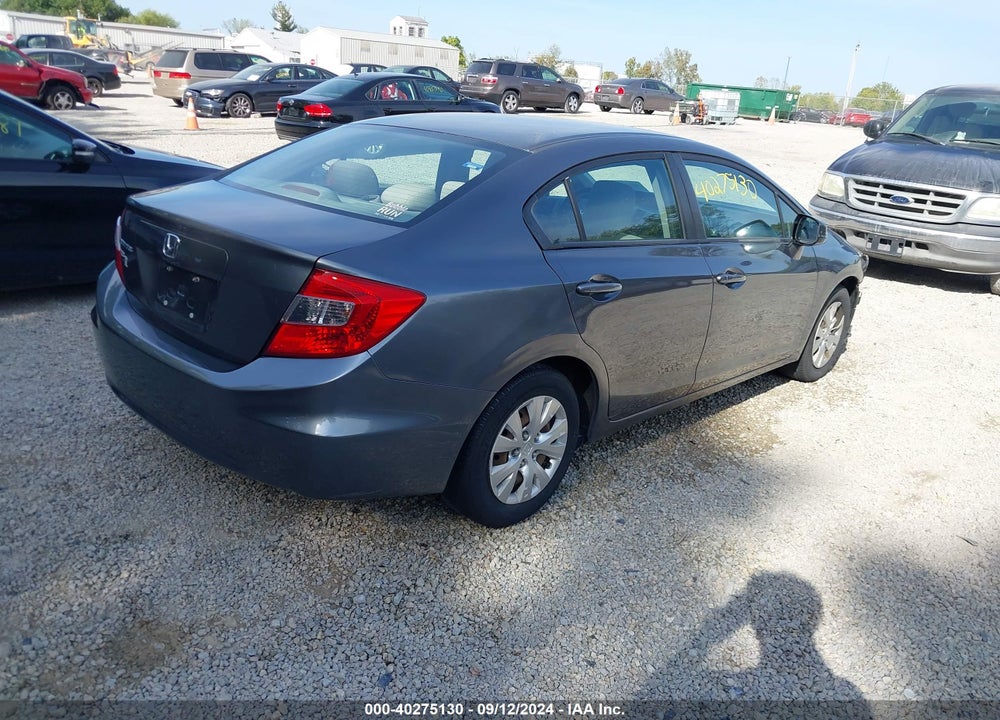 2012 HONDA CIVIC LX VIN: 19XFB2F54CE091644