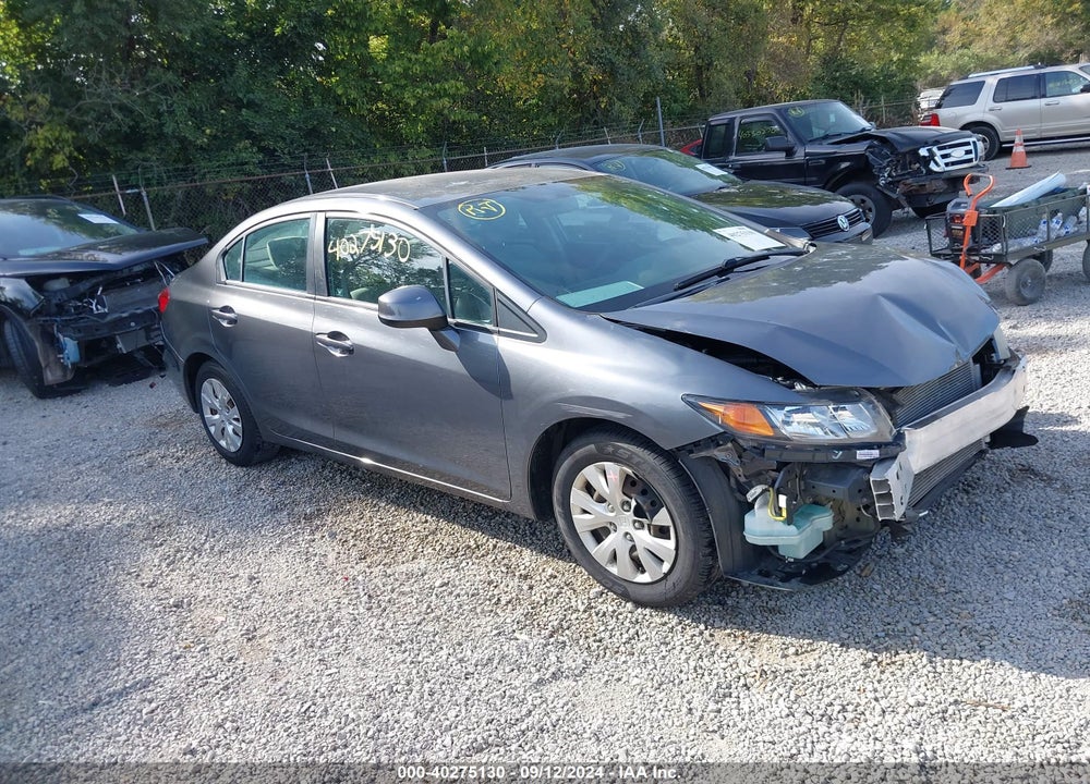 2012 HONDA CIVIC LX VIN: 19XFB2F54CE091644