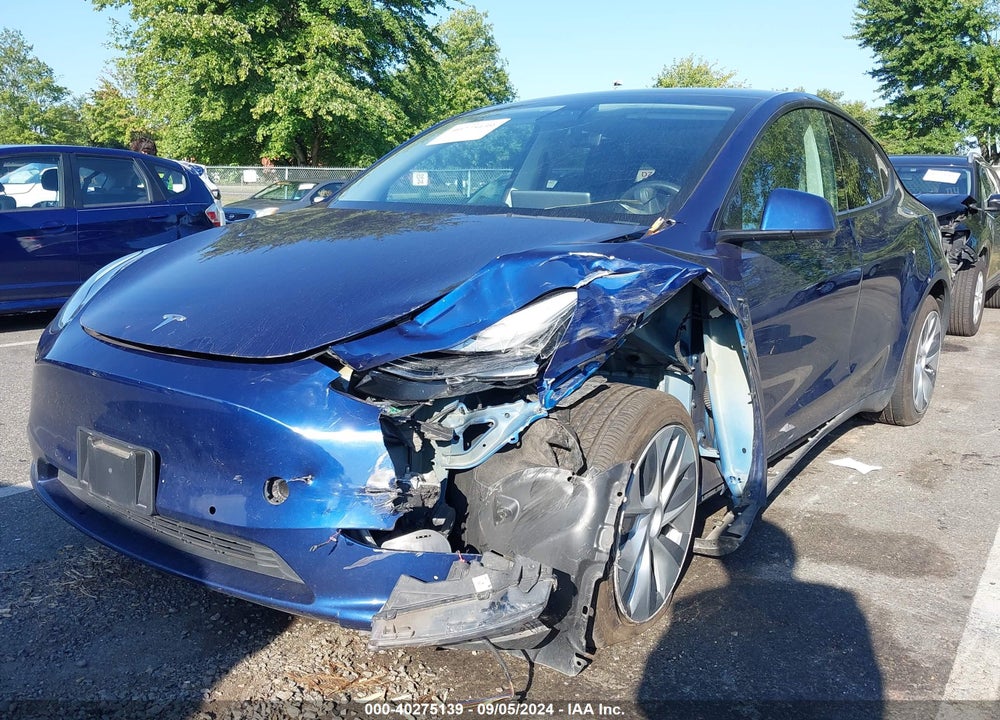2021 TESLA MODEL Y LONG RANGE DUAL MOTOR ALL-WHEEL DRIVE VIN: 5YJYGDEEXMF278938