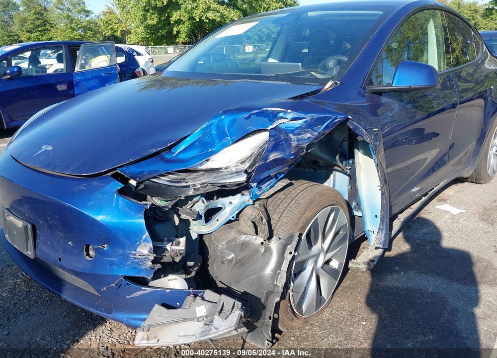 2021 TESLA MODEL Y LONG RANGE DUAL MOTOR ALL-WHEEL DRIVE VIN: 5YJYGDEEXMF278938