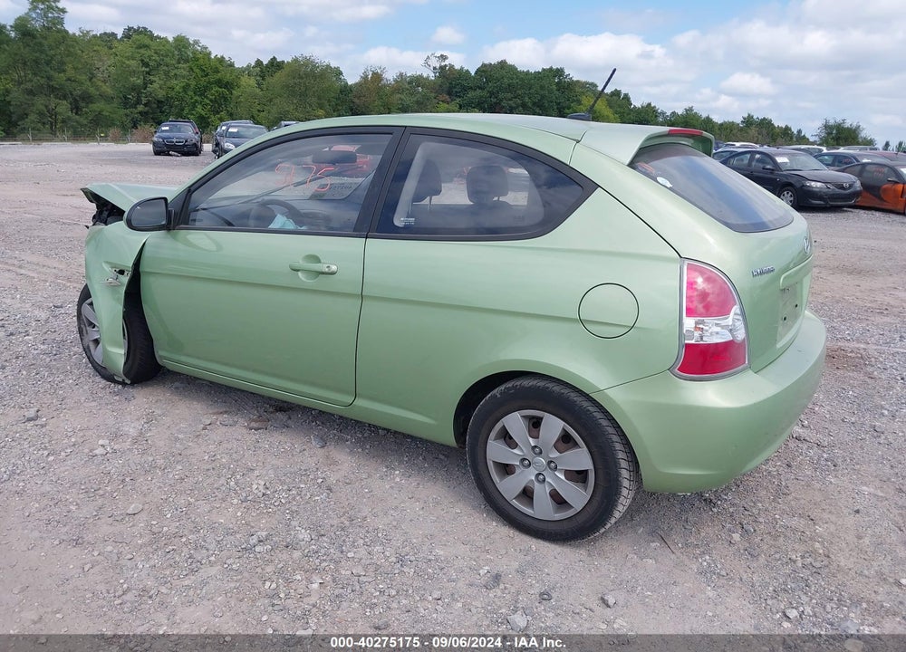 2008 HYUNDAI ACCENT GS VIN: KMHCM36C78U093801