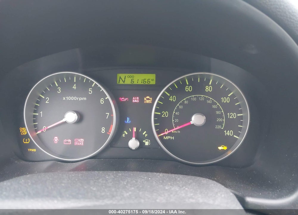 2008 HYUNDAI ACCENT GS VIN: KMHCM36C78U093801
