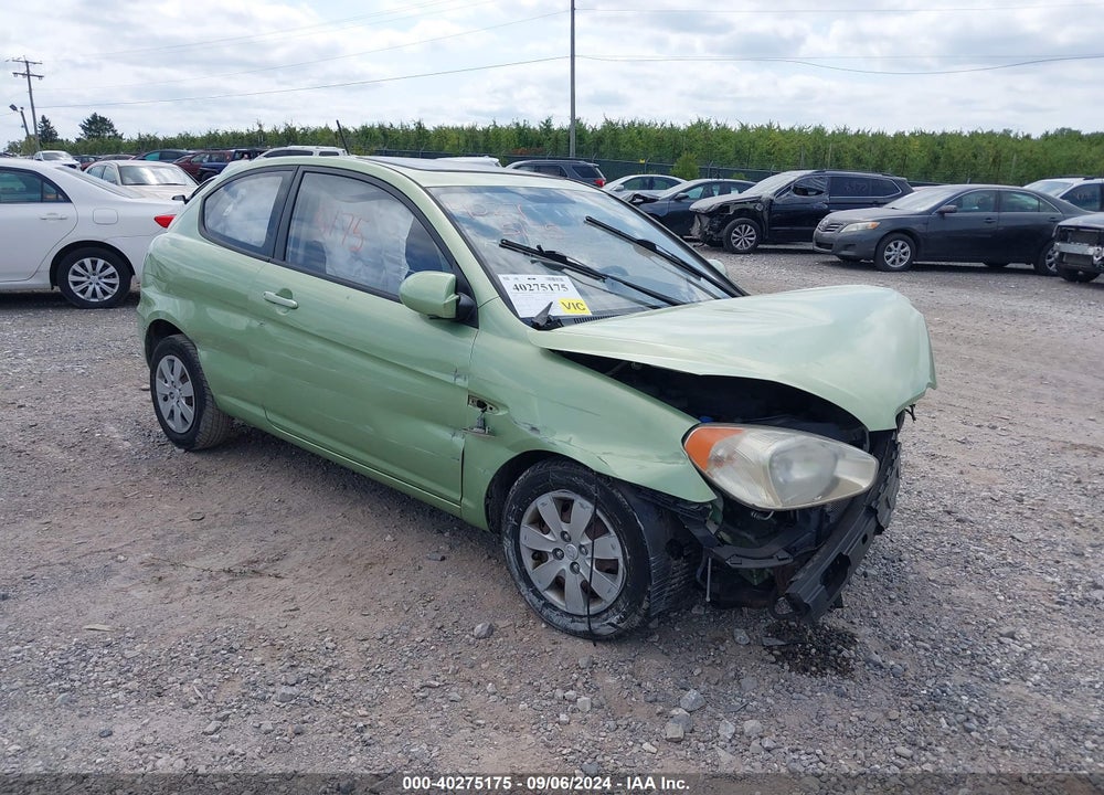 2008 HYUNDAI ACCENT GS VIN: KMHCM36C78U093801
