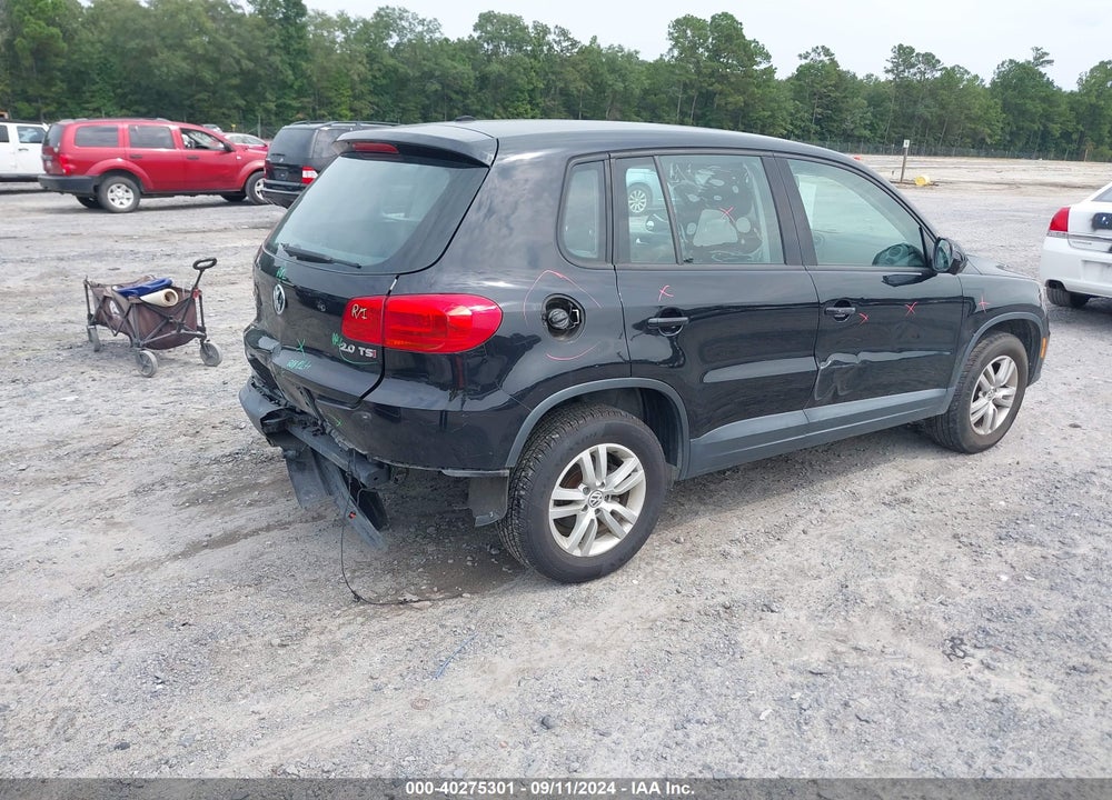 2014 VOLKSWAGEN TIGUAN S VIN: WVGAV3AX0EW548003