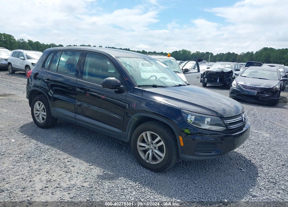 2014 VOLKSWAGEN TIGUAN S VIN: WVGAV3AX0EW548003