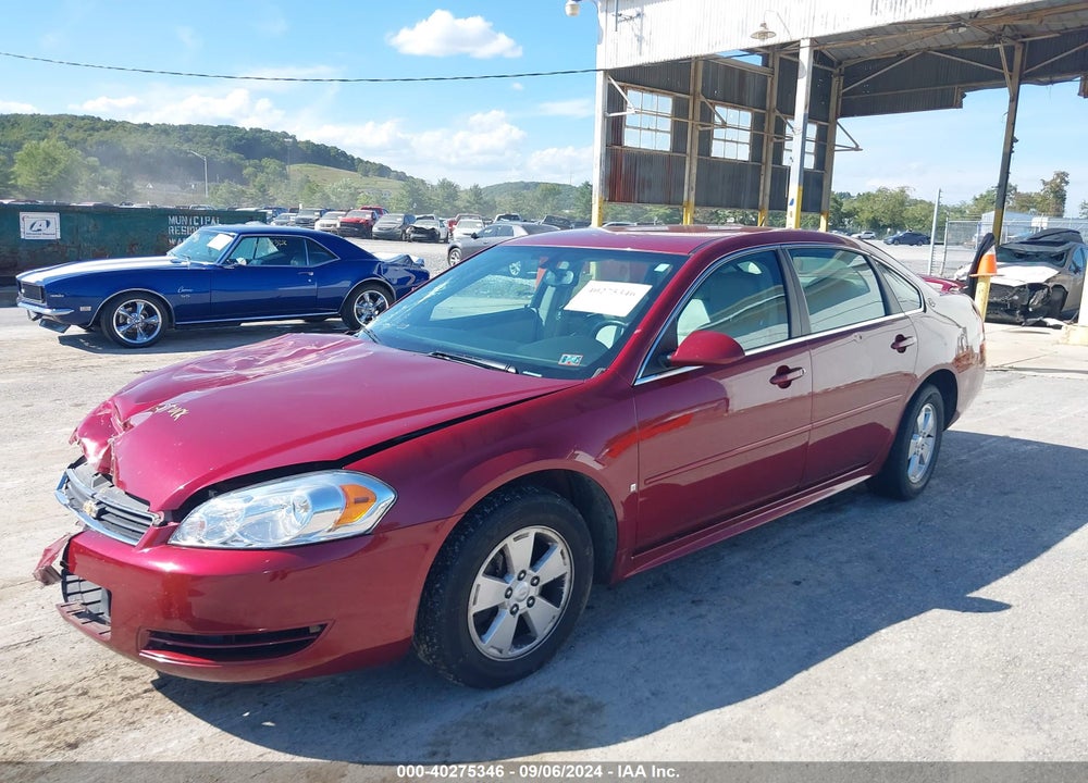 2009 CHEVROLET IMPALA LT VIN: 2G1WT57K891280332
