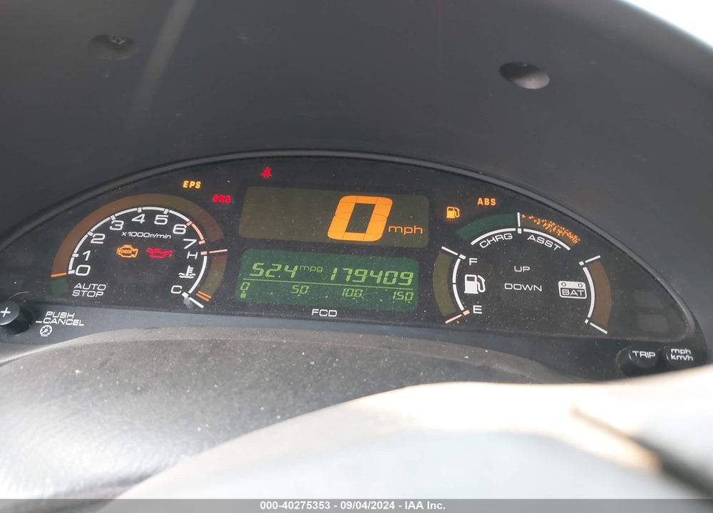 2001 HONDA INSIGHT BASE W/AC VIN: JHMZE13781T001290