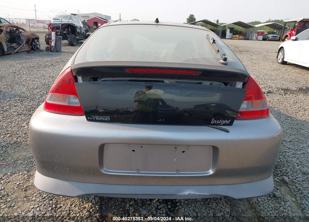 2001 HONDA INSIGHT BASE W/AC VIN: JHMZE13781T001290
