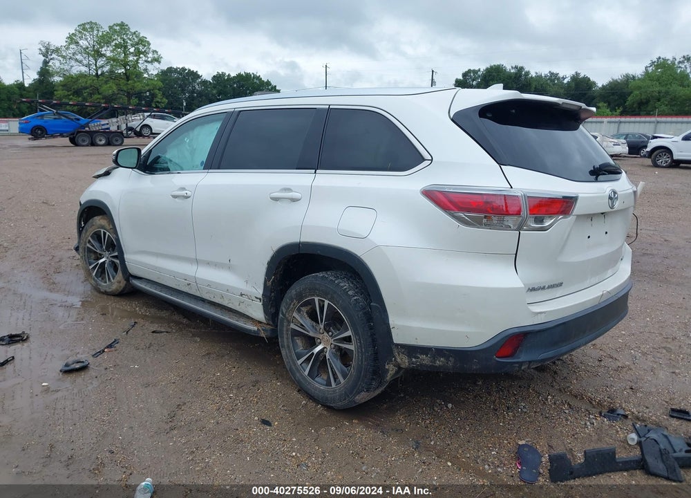 2016 TOYOTA HIGHLANDER XLE V6 VIN: 5TDKKRFH0GS123048