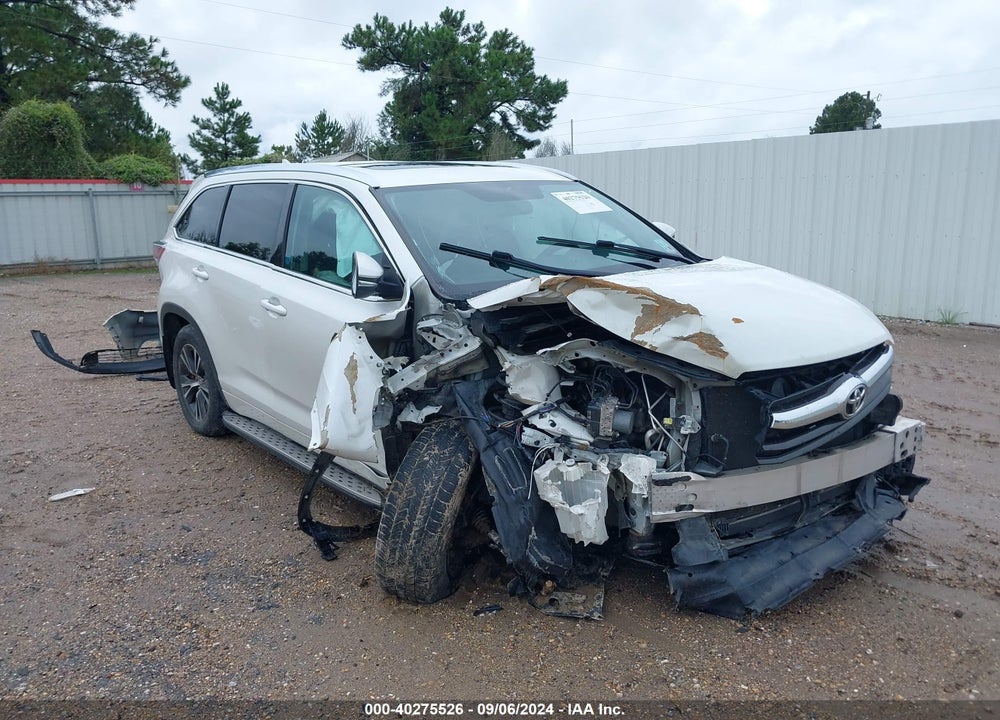 2016 TOYOTA HIGHLANDER XLE V6 VIN: 5TDKKRFH0GS123048
