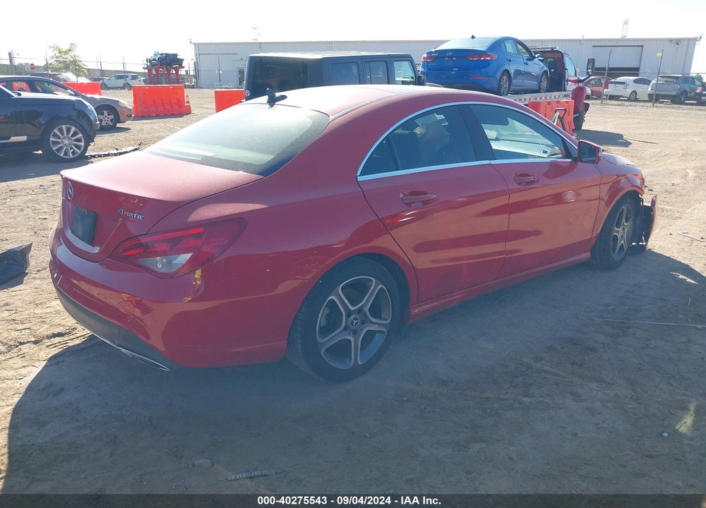 2018 MERCEDES-BENZ CLA 250 4MATIC VIN: WDDSJ4GB9JN555138