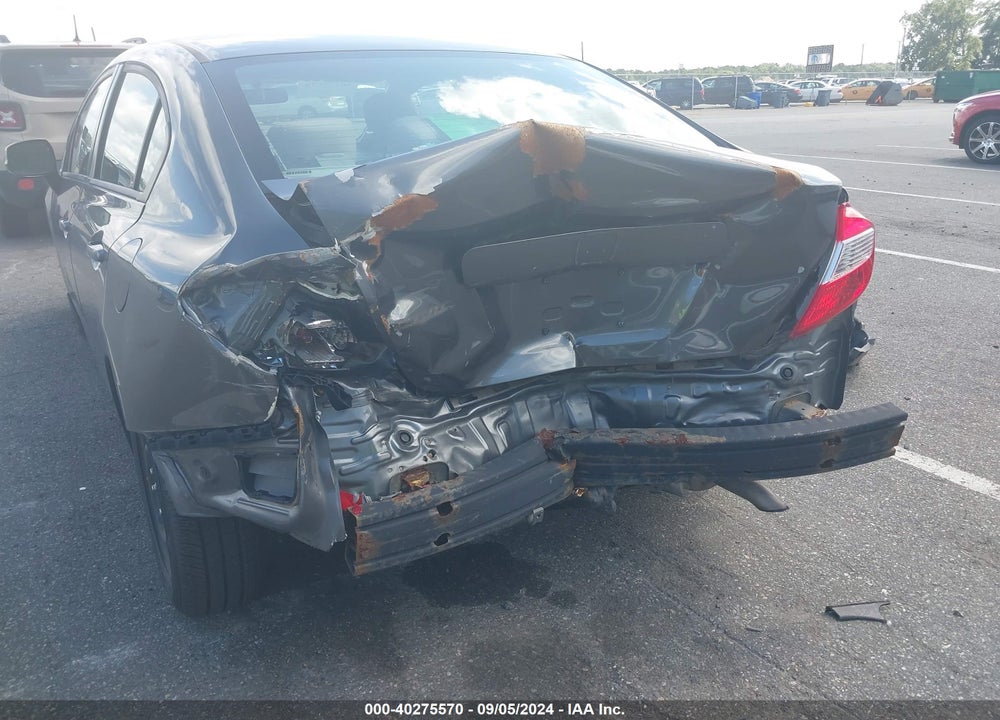 2012 HONDA CIVIC LX VIN: 19XFB2F58CE347302