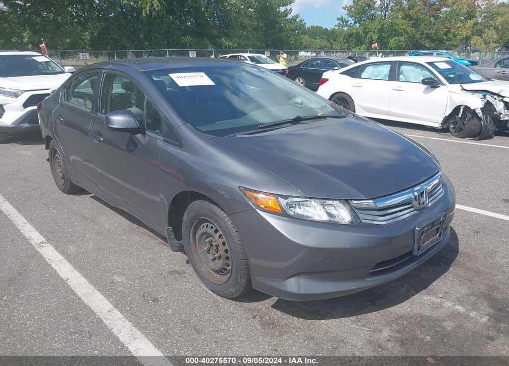 2012 HONDA CIVIC LX VIN: 19XFB2F58CE347302