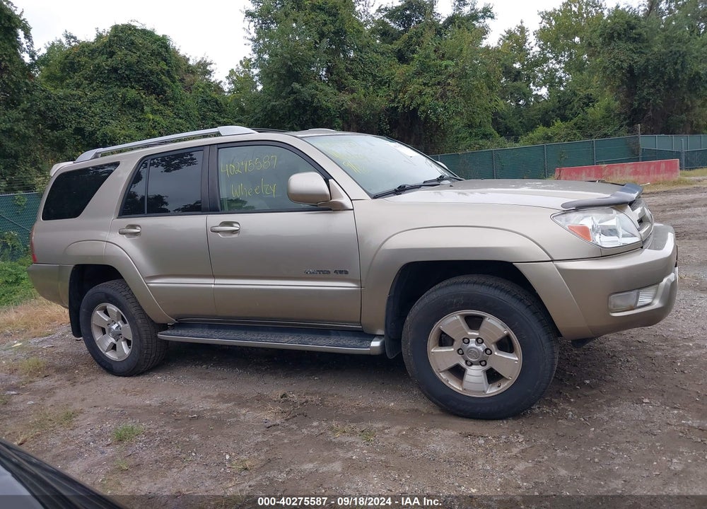 2004 TOYOTA 4RUNNER LIMITED V8 VIN: JTEBT17R048017751