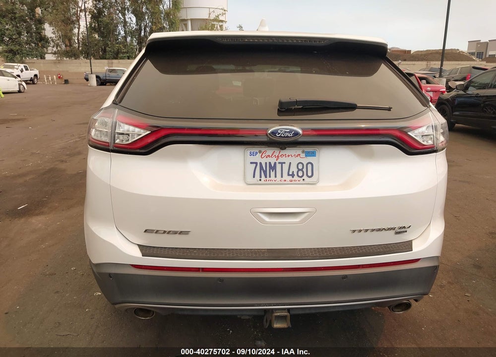 2015 FORD EDGE TITANIUM VIN: 2FMTK4K85FBB81536
