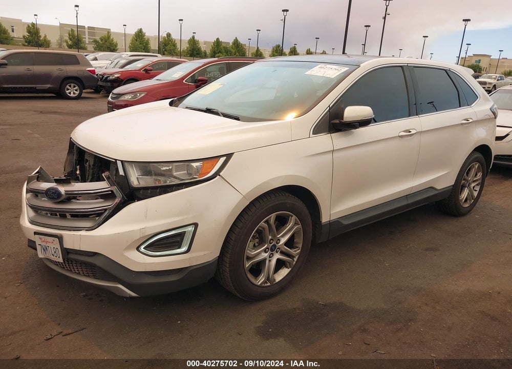 2015 FORD EDGE TITANIUM VIN: 2FMTK4K85FBB81536
