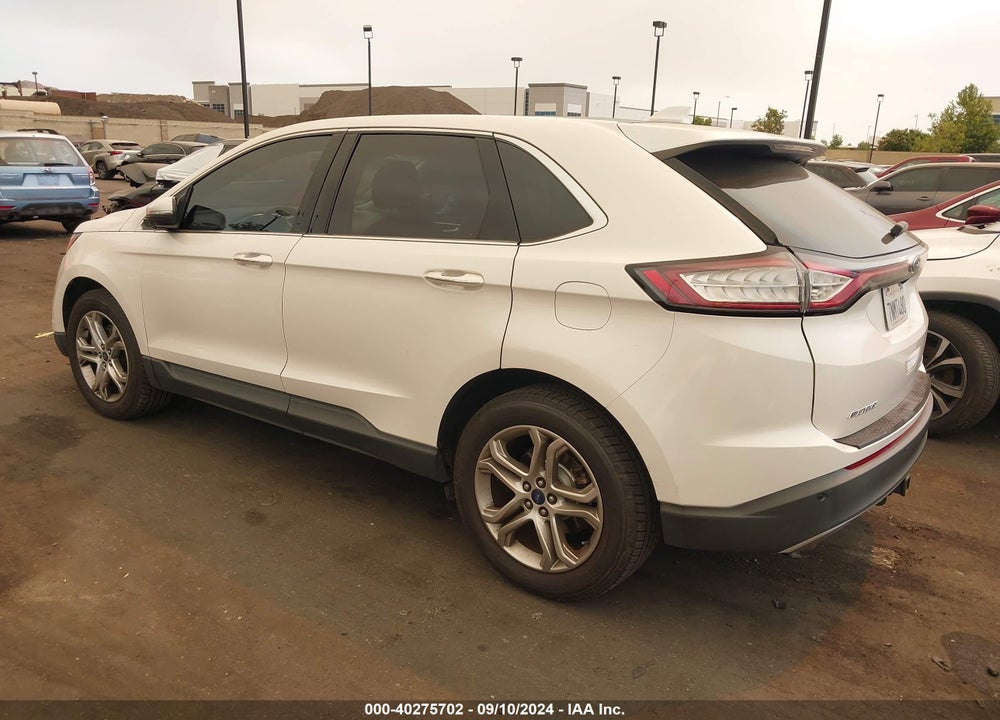 2015 FORD EDGE TITANIUM VIN: 2FMTK4K85FBB81536
