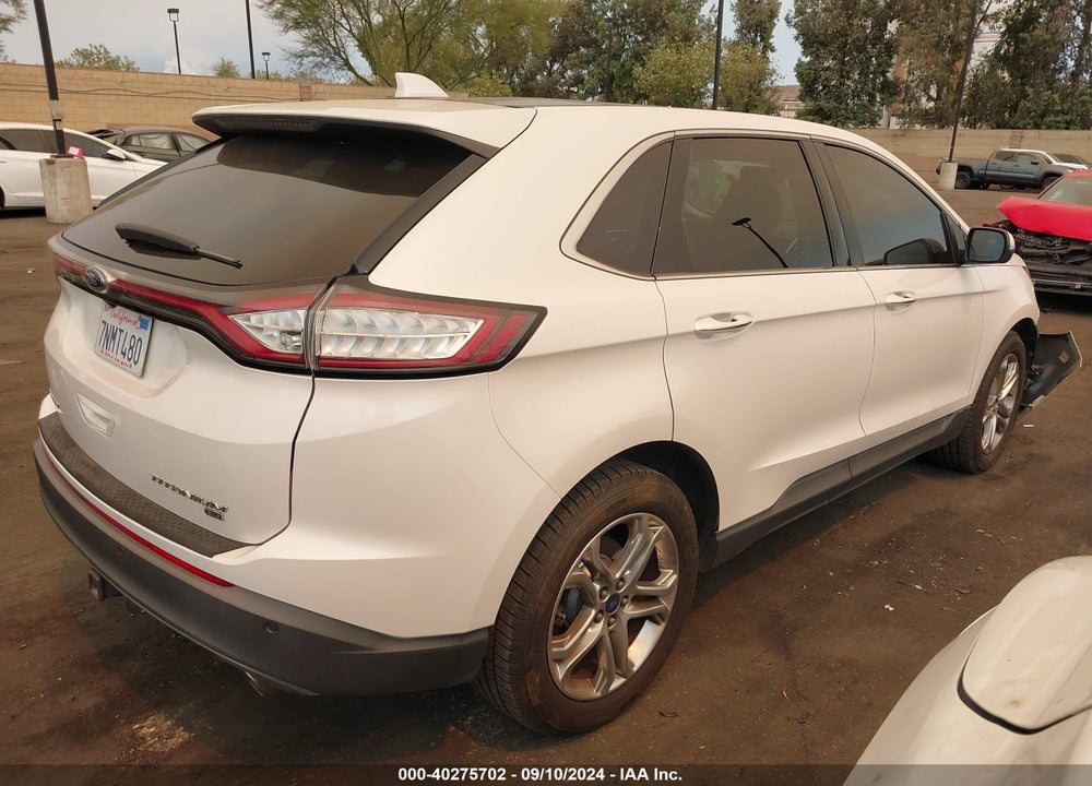 2015 FORD EDGE TITANIUM VIN: 2FMTK4K85FBB81536