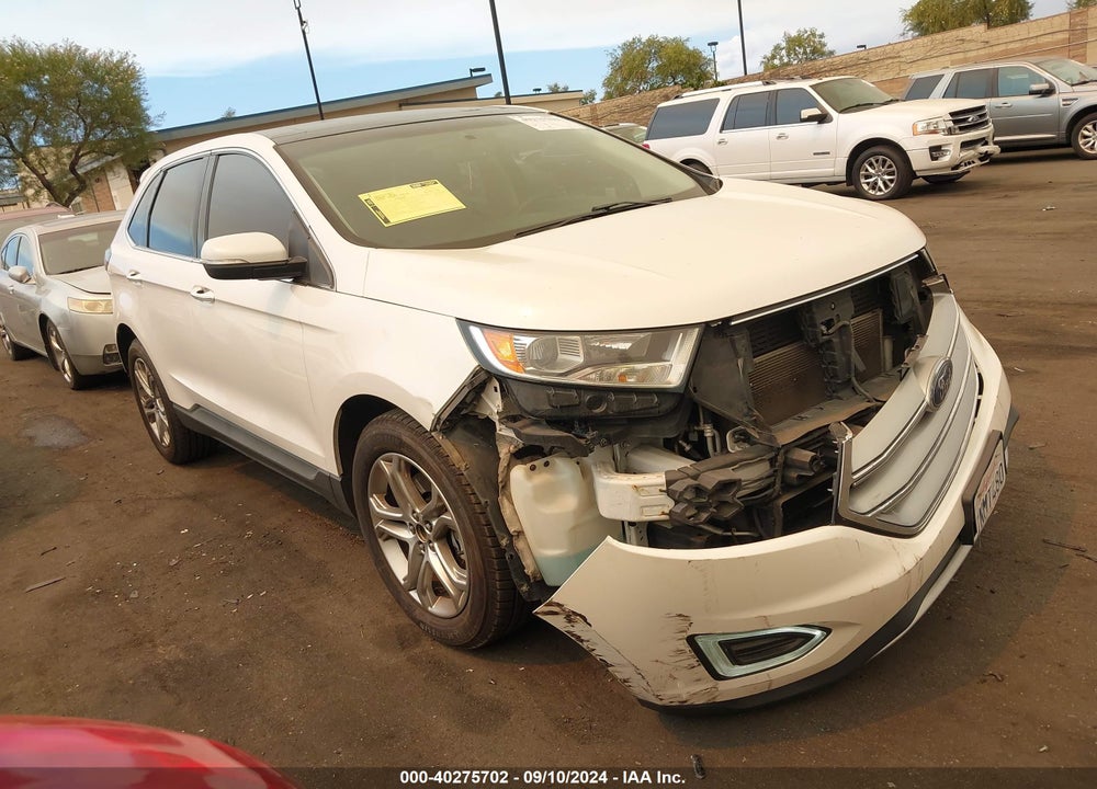 2015 FORD EDGE TITANIUM VIN: 2FMTK4K85FBB81536