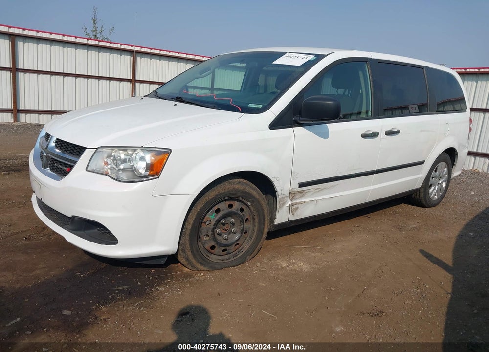 2014 DODGE GRAND CARAVAN AMERICAN VALUE PKG VIN: 2C4RDGBG9ER458552