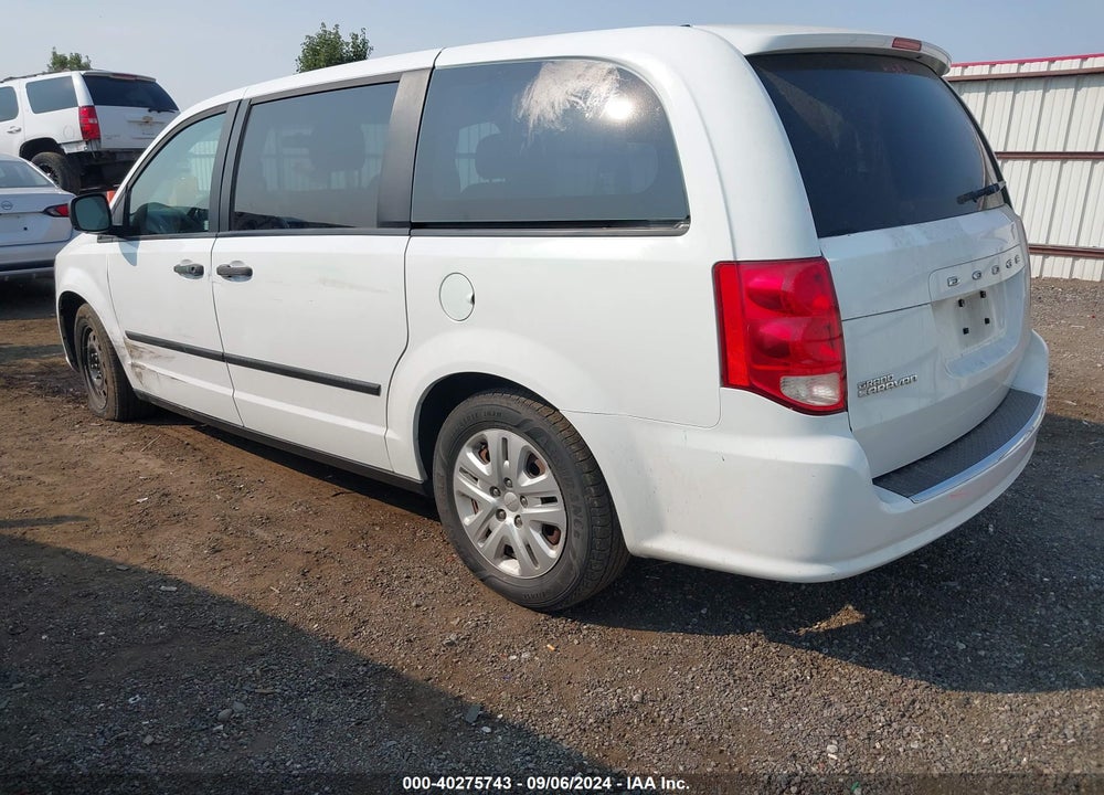 2014 DODGE GRAND CARAVAN AMERICAN VALUE PKG VIN: 2C4RDGBG9ER458552