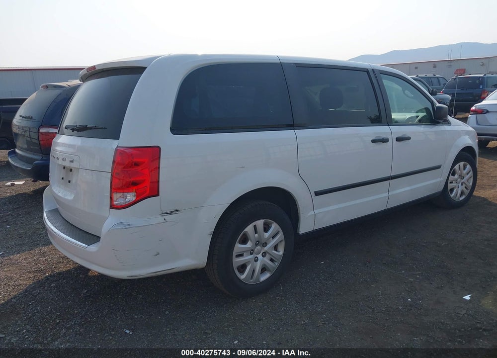 2014 DODGE GRAND CARAVAN AMERICAN VALUE PKG VIN: 2C4RDGBG9ER458552