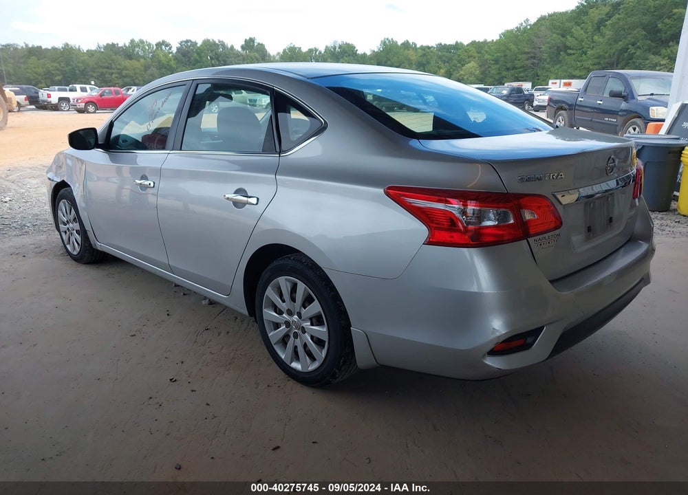 2016 NISSAN SENTRA S VIN: 3N1AB7AP1GY312706