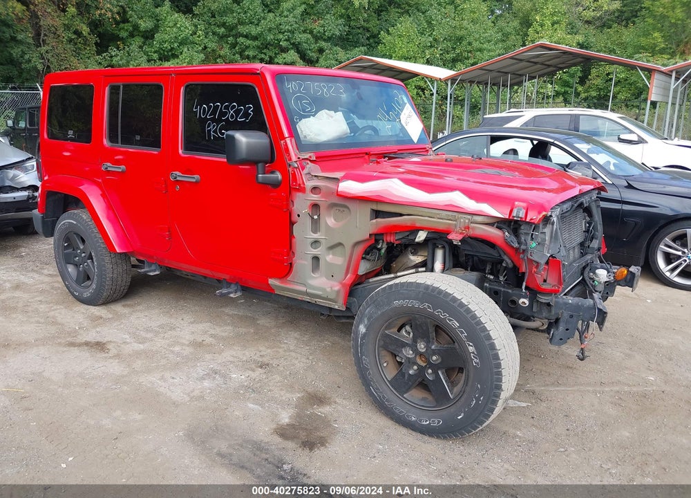 2015 JEEP WRANGLER UNLIMITED WRANGLER X VIN: 1C4BJWEG8FL596657