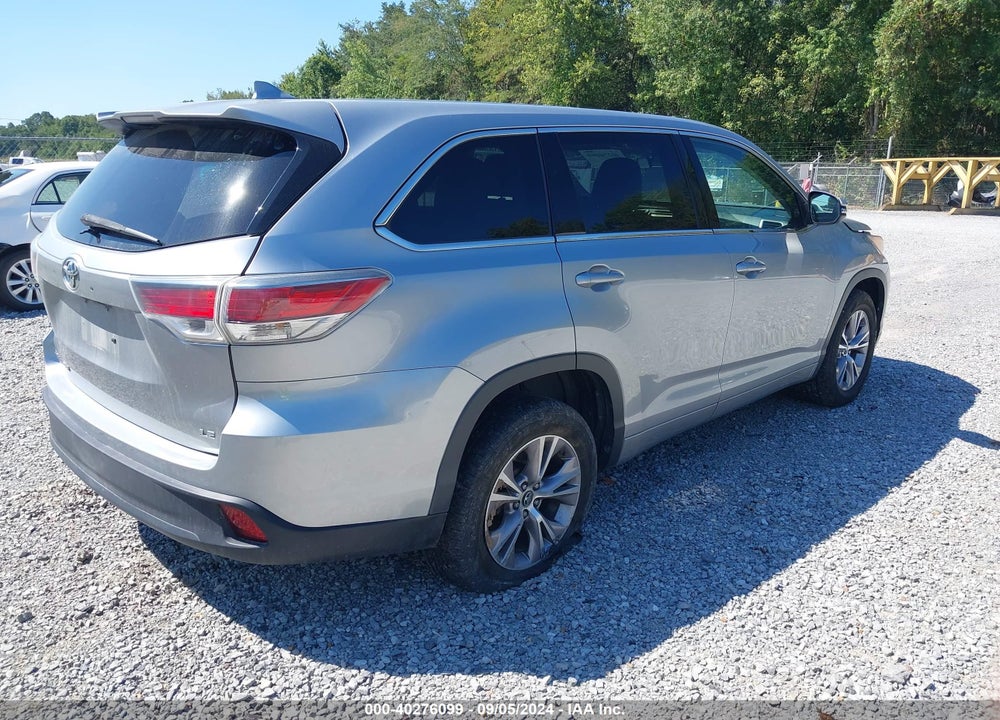 2016 TOYOTA HIGHLANDER LE PLUS V6 VIN: 5TDZKRFH3GS163008