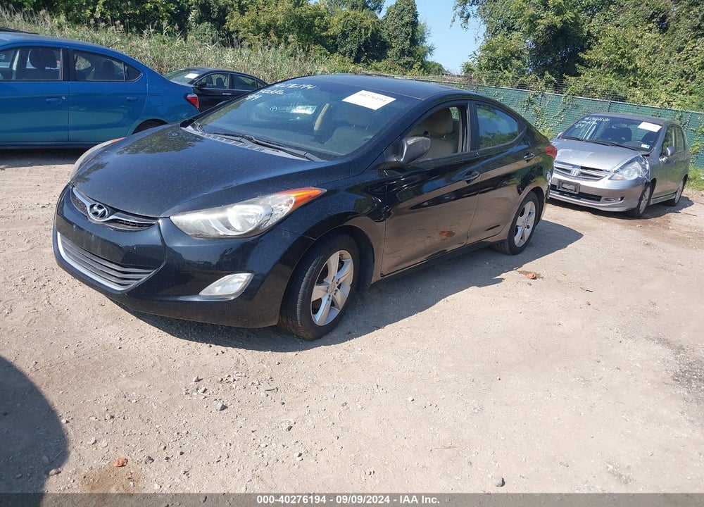 2012 HYUNDAI ELANTRA GLS VIN: 5NPDH4AE6CH118816