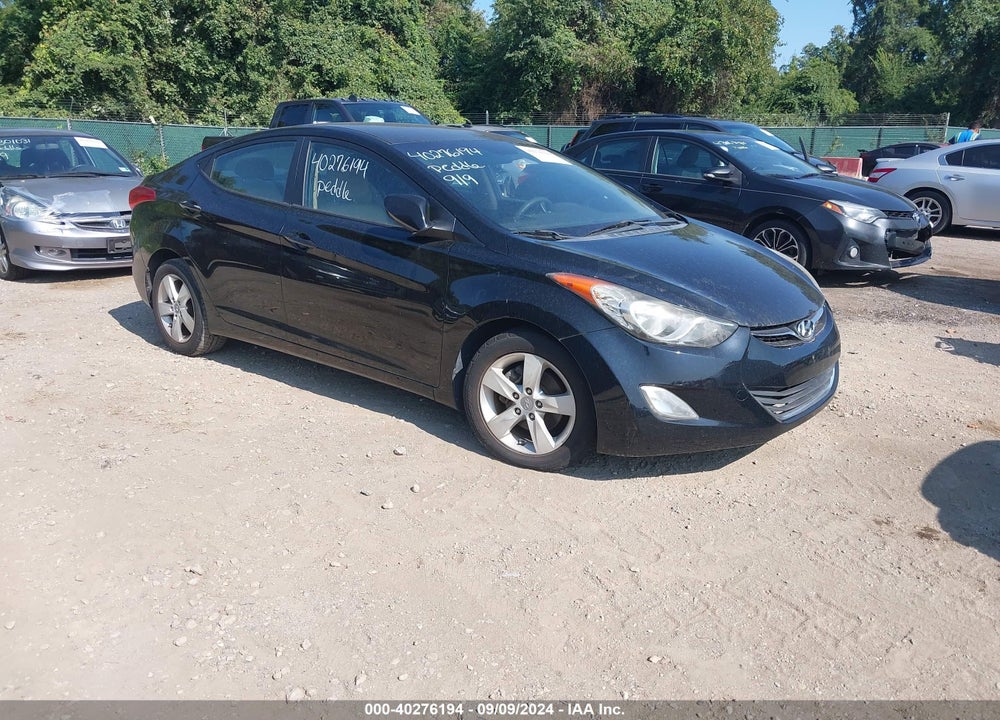2012 HYUNDAI ELANTRA GLS VIN: 5NPDH4AE6CH118816