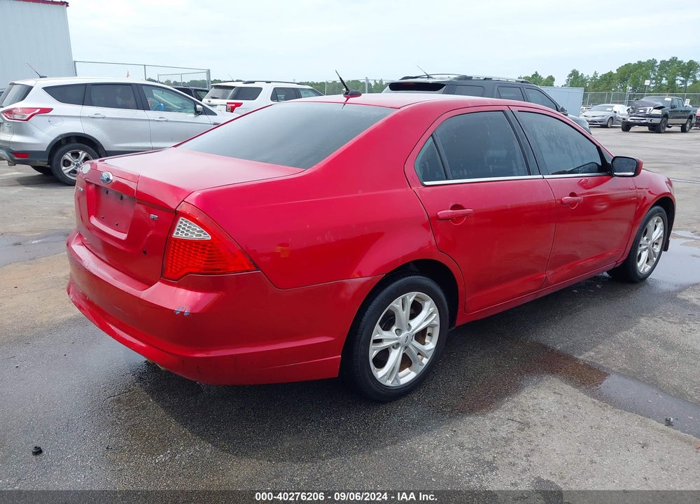 2012 FORD FUSION SE VIN: 3FAHP0HA9CR340169