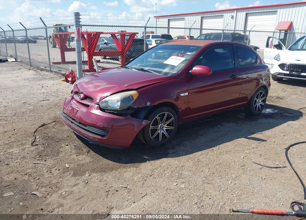 2007 HYUNDAI ACCENT GS VIN: KMHCM36C67U041770