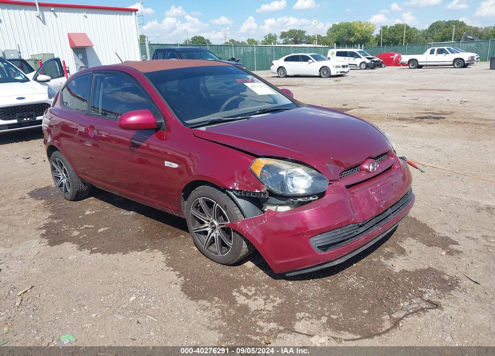 2007 HYUNDAI ACCENT GS VIN: KMHCM36C67U041770