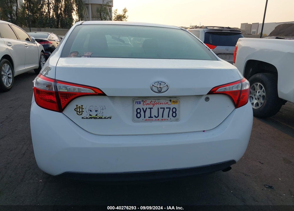 2016 TOYOTA COROLLA L VIN: 5YFBURHE5GP461728